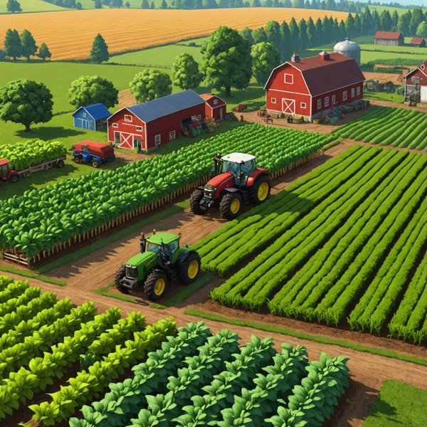 Comment un jeu de gestion de ferme peut-il intégrer des leçons sur l'agriculture biologique et durable?